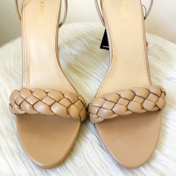 Express Braided Lace Up Heel - Picture 3 of 7